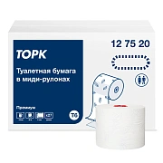 Туалетная бумага Tork Premium T6, 127520, в рулоне, 90м, 2 слой, белая