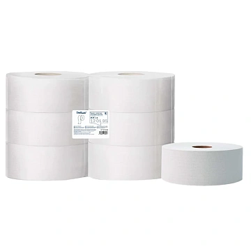 Туалетная бумага Tellus (tork) Стандарт T1, 120195, в рулоне, 525м, 1 слой, белая
