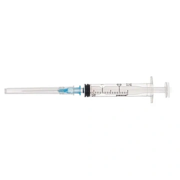 Шприцы одноразовые Pascal 3-х компонентные 2мл, игла 0,6х30 - 23G, 10шт, коробка