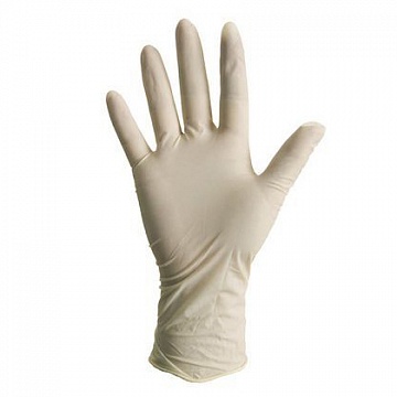 Перчатки латексные Safe&care 13г р. S, опудренные, белые, 50 пар