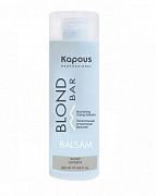 Бальзам оттеночный для волос Kapous Blond Bar Серебро, 200мл