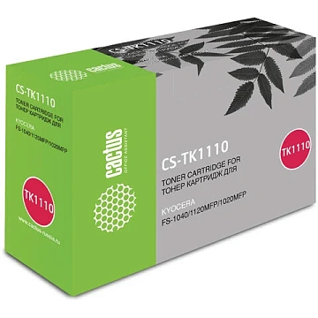 Картридж лазерный Cactus CS-TK1110BK, черный