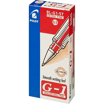 Ручка гелевая Pilot BL-G1-5T красная, 0.5мм