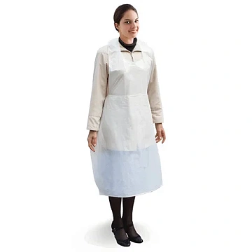 Одноразовый фартук 69х107см, ПНД, 100шт/уп