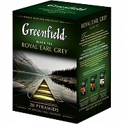 Чай Greenfield Royal Earl Grey (Роял Эрл Грей), черный, в пирамидках, 20 пакетиков