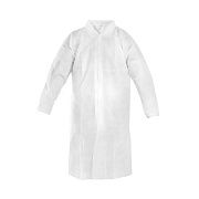 Медицинский халат одноразовый белый, на липучке, 110см
