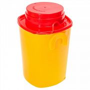 Контейнер для сбора отходов острого инструмента 0,5 л КОМПЛЕКТ 80 шт., желтый (класс Б), СЗПИ