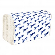 Бумажные полотенца Pro C192, листовые, белые, V укладка, 250шт, 1 слой