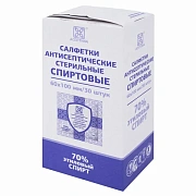 Салфетка антисептическая Асептика 6х10см, 30шт, коробка