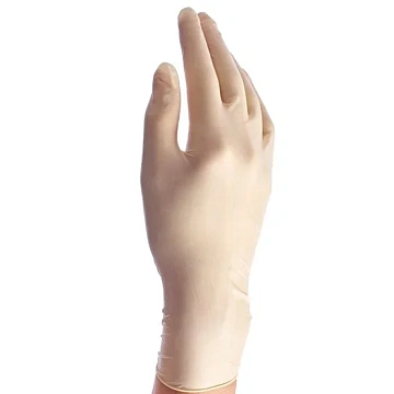 Перчатки латексные Benovy Latex Chlorinated р.L, 10.8г, неопудренные, телесные, 50 пар