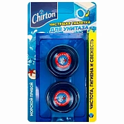Освежитель для бачка Chirton морской прибой, 50г х 2шт, таблетки