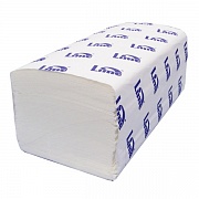 Бумажные полотенца Lime эконом листовые, белые, V укладка, 200шт, 1 слой, 210600
