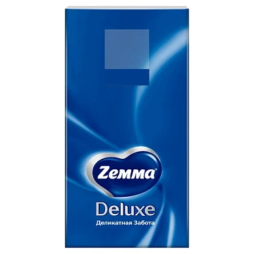 Бумажные носовые платки Zewa Deluxe 10уп х 10шт, 3 слоя