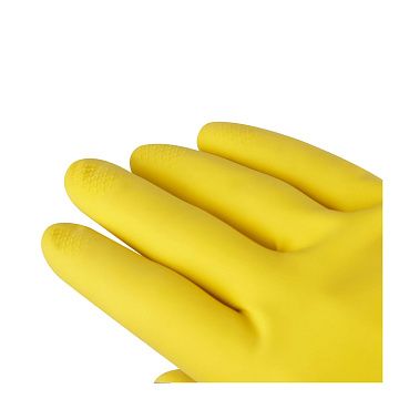 Перчатки латексные Officeclean р.М, желтые, пара