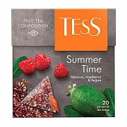 Чай Tess Summer Time (Самма Тайм), зеленый, в пирамидках, 20 пакетиков