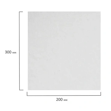 Салфетки Чистовье 20х30см, 45 г/м2, белые, 100шт, в рулоне