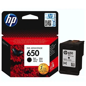 Картридж струйный Hp 650 CZ101AE, черный