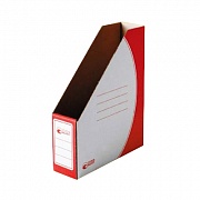 Накопитель вертикальный для бумаг Промтара Офис Стандарт А4, 75мм, красный, 275к