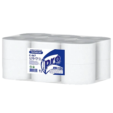 Туалетная бумага Protissue С367 в рулоне с центр. вытяжкой, 2 слоя, 112м, белая