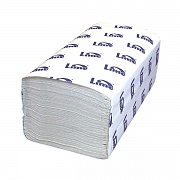 Бумажные полотенца Lime комфорт листовые, белые, V укладка, 200шт, 1 слой, 210200