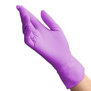 Перчатки нитриловые Benovy Nitrile MultiColor р. XS, 7г, сиреневые, 50 пар