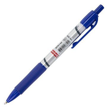 Ручка шариковая автоматическая Brauberg Leader синяя, 0.7мм, синий корпус