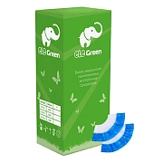 Бахилы Elegreen Стандарт 2,6гр, бело-голубые, двойные, в евроблоках, 1000 пар