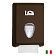 Диспенсер для туалетной бумаги листовой Lime коричневый, mini, V укладка, A62201MAS