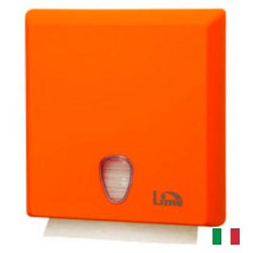 Диспенсер для полотенец листовых Lime оранжевый, maxi, Z  укладка, A70610EAS