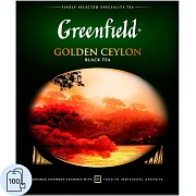 Чай Greenfield Golden Ceylon (Голден Цейлон), черный, 100 пакетиков