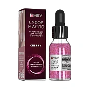 Масло для кутикулы Milv Cherry, 15мл, с шиммером