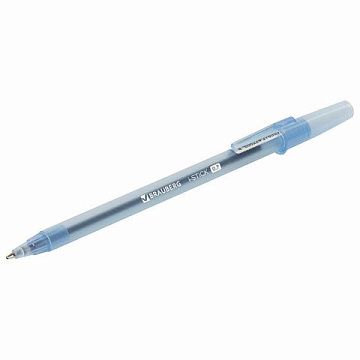 Ручка шариковая Brauberg I-Stick синяя, 0.35мм, тонированный корпус
