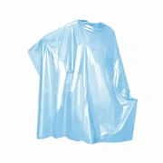 Пеньюар парикмахерский 100х160см, голубой, в рулоне, 50 шт