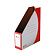 Накопитель вертикальный для бумаг Промтара Офис Стандарт А4, 75мм, красный, 275к
