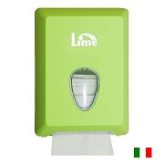 Диспенсер для туалетной бумаги листовой Lime зеленый, mini, V укладка, A62201VES