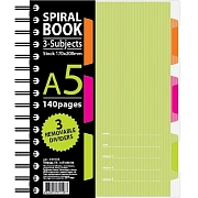 Бизнес тетрадь Attache Spiral Book салатовый, А5, 140 листов, в клетку, на спирали