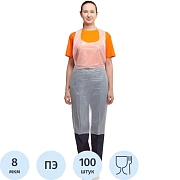 Фартук 68x110см, полиэтилен, 100шт/уп