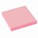 Блок для записей с клейким краем Staff розовый, пастельный, 50х50мм, 100 листов