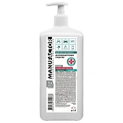 Антисептик для рук с дозатором Manufactor 1л, дезинфицирующий, 66% спирта